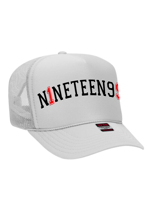 White NineTeen99 Hat