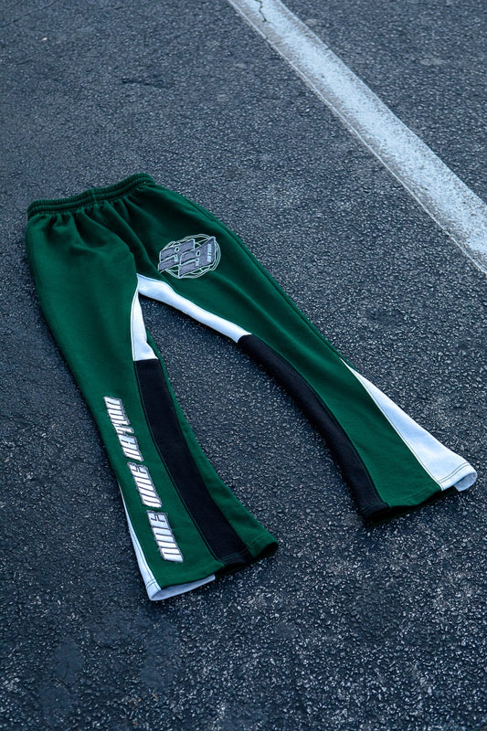 Green 99 Distressed Pants